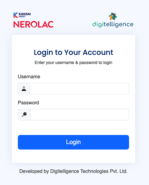 Login Page Screenshot