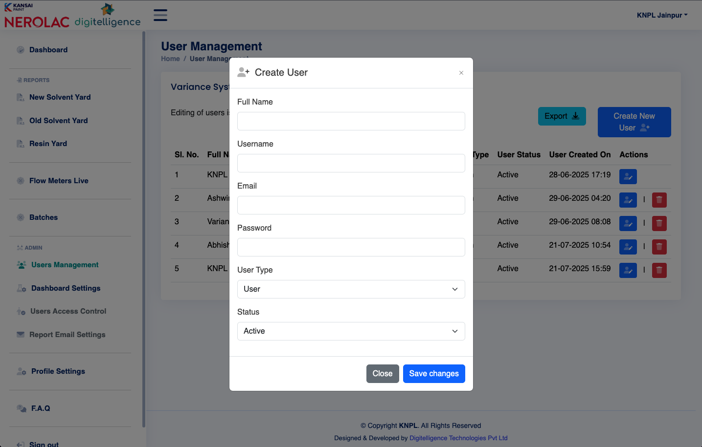User Management Operations